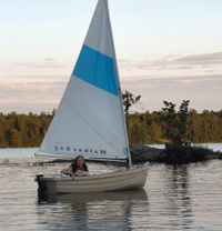 Anne sailing